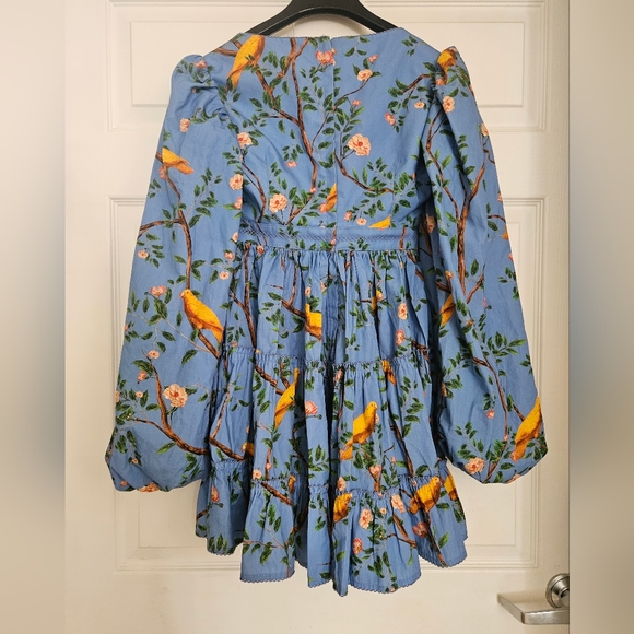 Agua Bendita Domingo Avena Bird Dress, XS, EUC - Picture 2 of 3